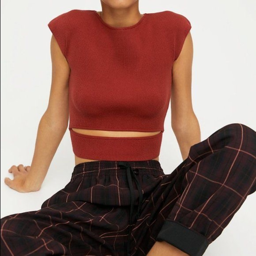 Wilfred Plaid Pants w Drawstring High Waist - Picture 4 of 11